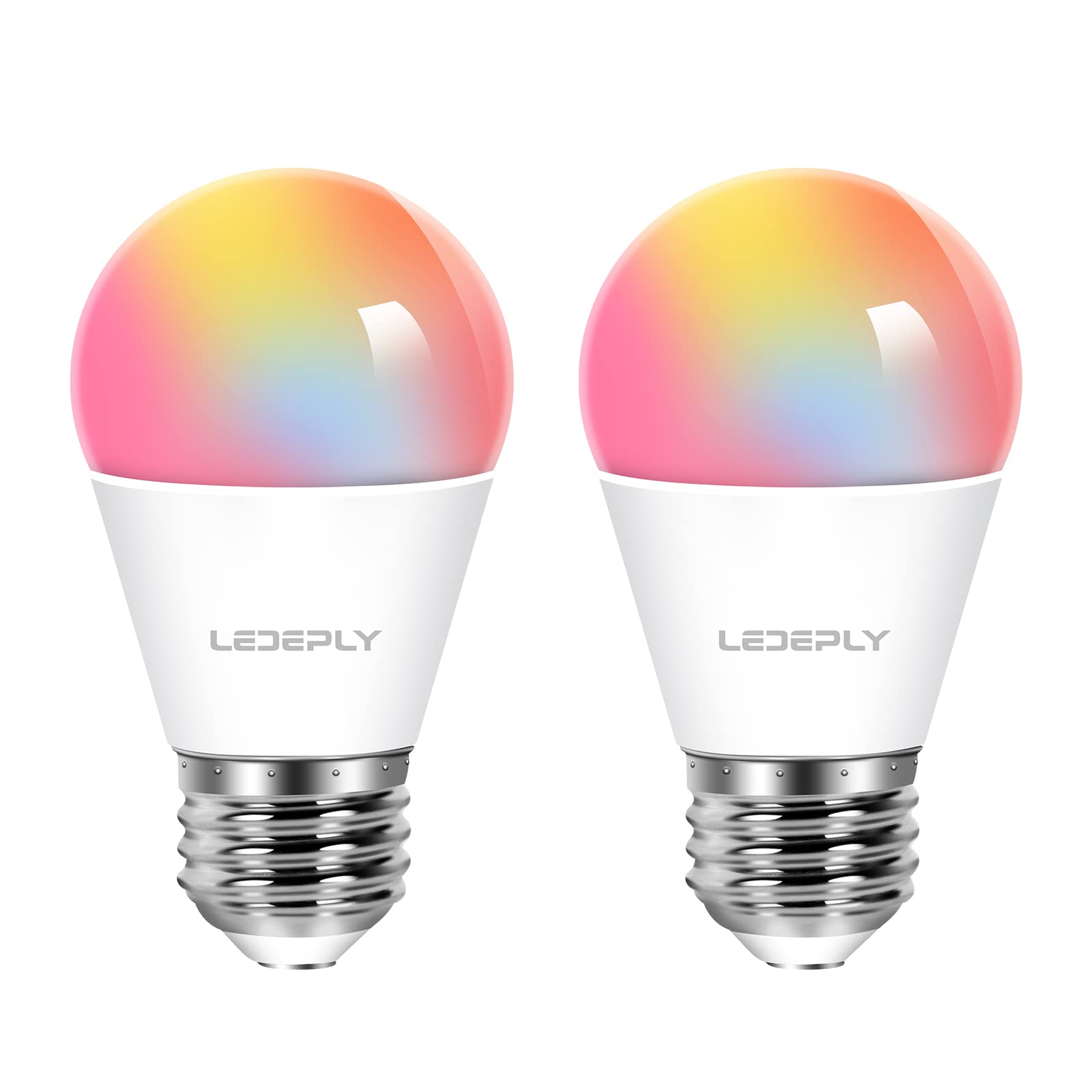 Photo 1 of LEDEPLY Zigbee A15 Smart Bulbs, Hub Required (Compatible with Hue*, Alexa, Google & ConBee), E26, 5W=40W,400LM Color Changing, Dimmable WiFi Light Bulbs, 2Pack
