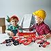 Kids Tool Box Set With Tool Belt Durable Children's Educational Pretend Construction Engineer Role Play Set with Costumes Accessories And Sturdy Plastic Carrying Box - 24 pcs
