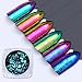 BORN PRETTY Nail Art Chameleon Flakies Iridescent Sequins Irregular Rainbow Glitter Manicure Paillette Dust 6 Colors