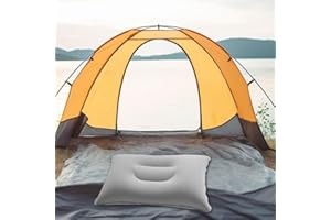Inflatable Camping Pillow(13.38In × 8.66In), Portable Ultralight Compact Air Pillow, Soft Foldable Rectangular Backpacking Pi