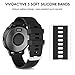 NotoCity for Garmin Vivoactive 3 Band, 20mm Quick Release Soft Silicone Replacement Band for Garmin Forerunner 645/Forerunner 245/Samsung Galaxy Watch 4/Watch 3 41mm(Black, S)