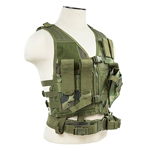 Vism by ncstar ctvc2916wc tactical vest, small, woodland camo