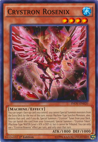 Yu-Gi-Oh! - Crystron Rosenix (INOV-EN020) - Invasion: Vengeance - 1st Edition - Common