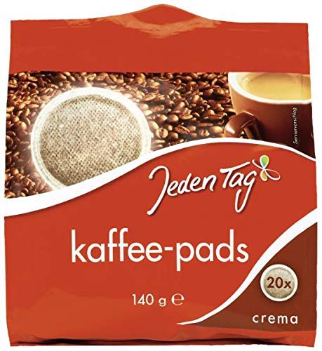 Jeden Tag Kaffeepads, Crema, 140 g
