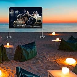 Projector Screen and Stand 100 Inch Portable
