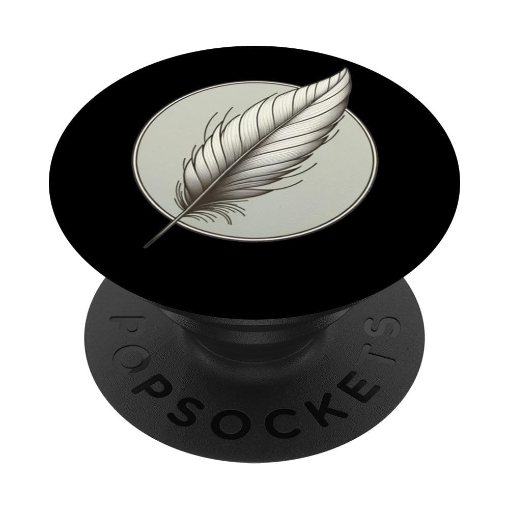 Writing Author Feather PopSockets Swappable PopGrip