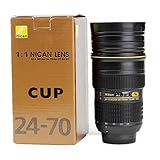 Travel Coffee Mug,NTTR Lens Cup,Camera Lens Cup Coffee Mug Travel Nican Lens 24-70mm Coffee Cup Mug (It's a model CUP, and Not an Actual Lens) Best Camera Lens Stainless Steel Cup/ Mug for Coffee or Tea