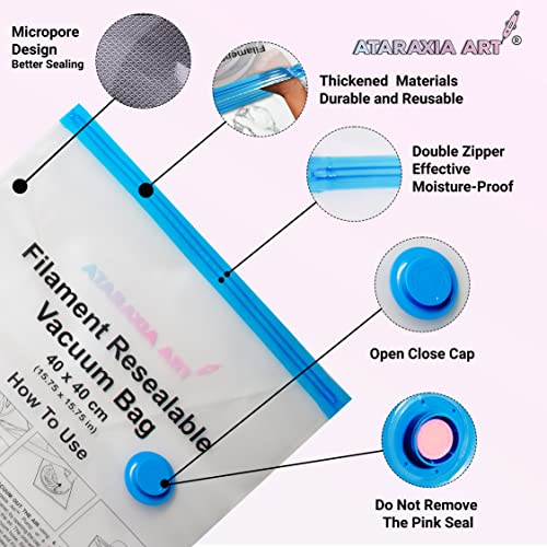 Ataraxia Art Filament Storage Bags, Filament Vacuum Storage Resealable