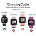 2-Pack Watch Charger Compatible with Apple Watch Charger, USB-C Portable Fast Magnetic Wireless Charging Cable Compatible with iWatch Series Ultra 8 7 6 5 4 3 2 1 SE SE2,Black (White)