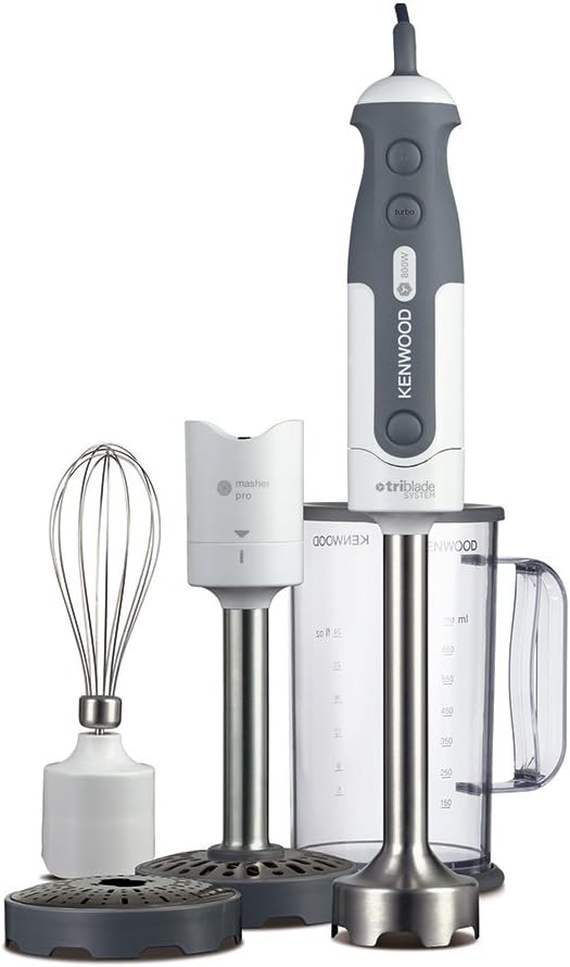 Kenwood Mixeur Plongeant hdp308wh 800 W Blanc/Gris Amazon.fr Cuisine