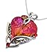 William Wang Designs Big Heart Swarovski Crystal Pendant Necklace- Radiant 1/4 Ounce Genuine Swarovski Crystal Stone- Sparkling Look- Made in USA.