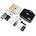 BAGSMART Universal Travel Cable Organizer Electronics Accessories Carry Bag for 9.7 inch iPad, Kindle, Power Adapter, Black+Grey