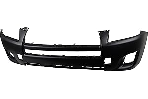 Evan Fischer Bumper Cover Compatible with 2009-2012 Toyota RAV4, Front, Primed, Base Model With Fog Light Holes TO1000349