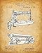 Original Sewing Patent Art Prints - Set of Four Photos (8x10) Unframed - Makes a Great Gift Under $20 for Sewers, Fashion Designers or Seamstresses