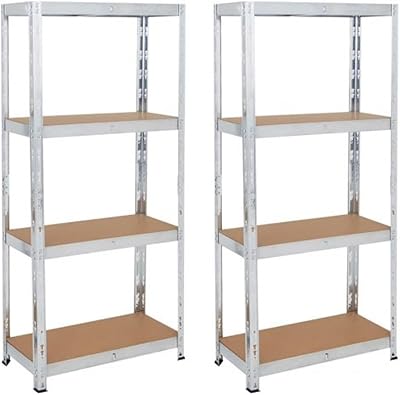 TAHA Heavy Duty Boltless Metal Shelving Unit 1500x750x300mm Galvanised 175KG