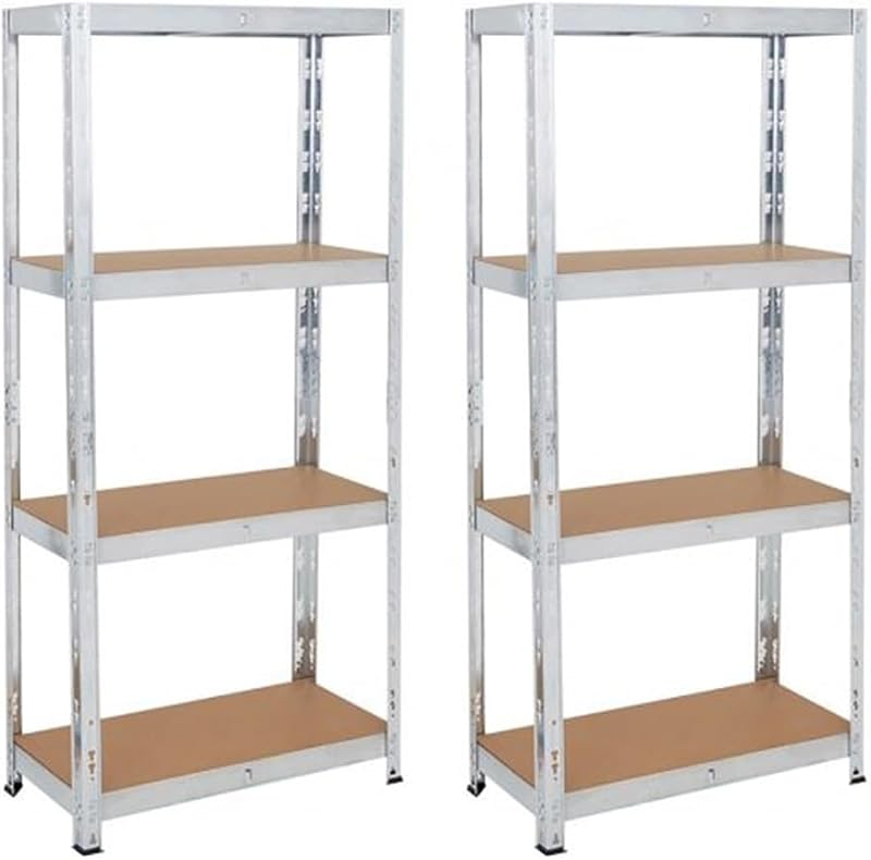 TAHA Heavy Duty Boltless Metal Shelving Unit 1500x750x300mm Galvanised 175KG