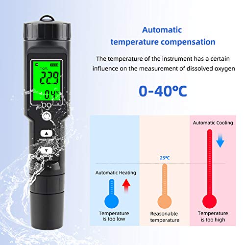 RCYAGO Dissolved Oxygen Meter with Electrode Filling Fluid Pricepulse