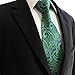 Shlax & Wing Silk Men's Neckties Ties Paisley Green Purple Accessories For Men Long