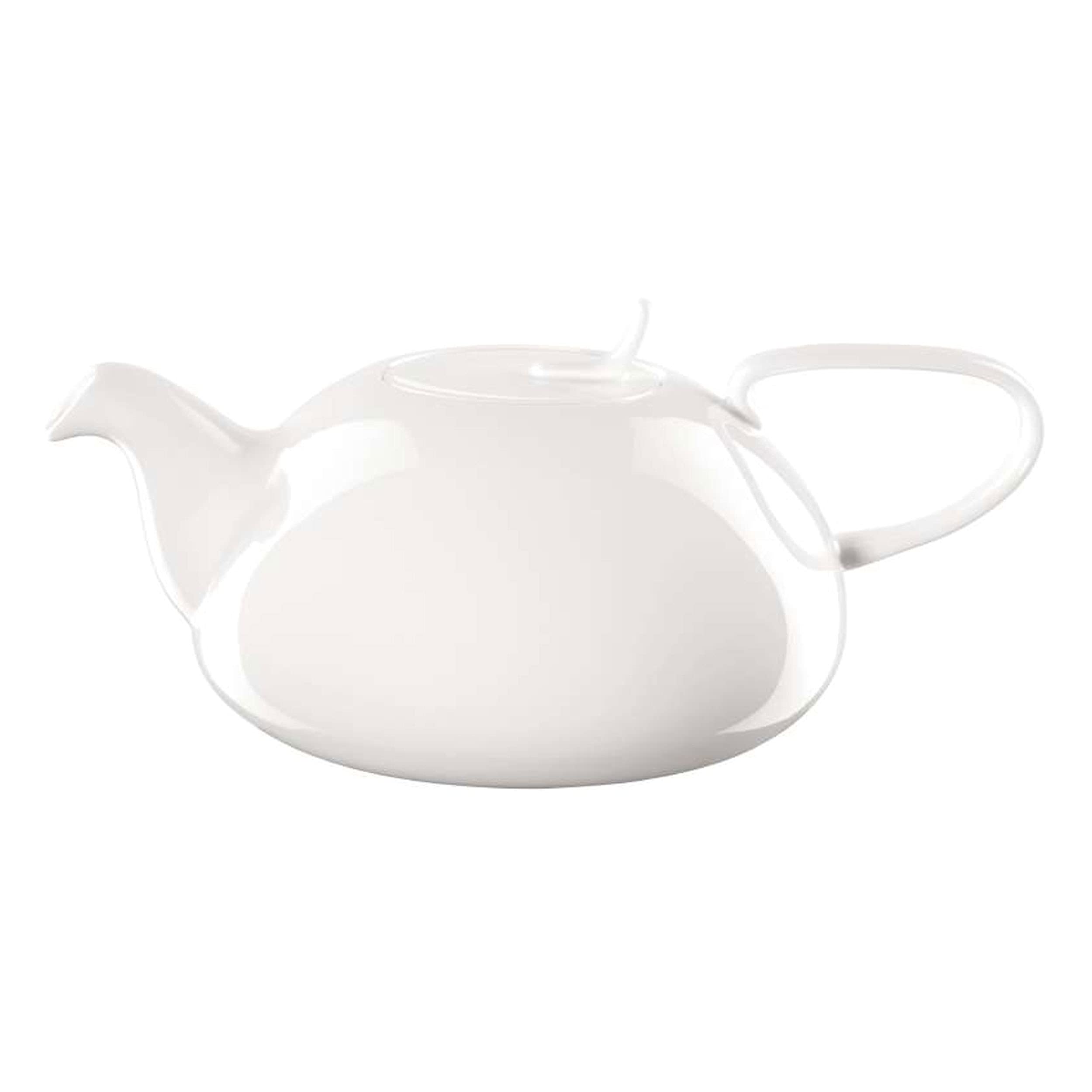 ASA 2015013 Á Table Teapot with Strainer Ceramic Glossy White 18.6 x 18.6 x 11 cm