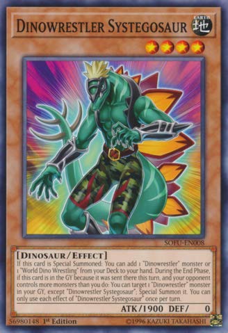 Yu-Gi-Oh! - Dinowrestler Systego - SOFU-EN008 - Soul Fusion - 1st Edition - Common