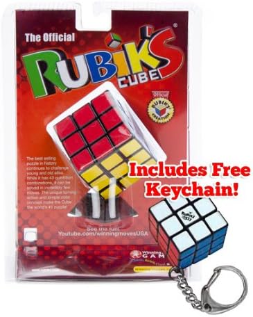 Rubik's Original 3x3 Cube w/Free Rubiks Key Chain