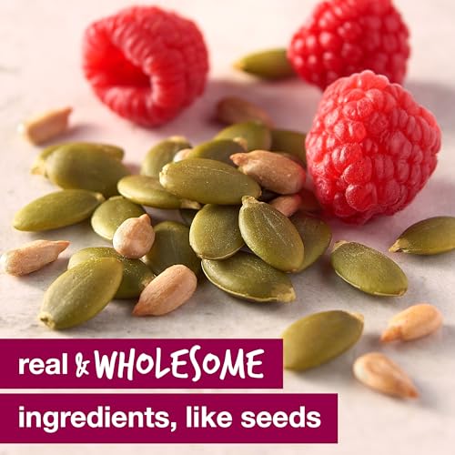 KIND HEALTHY SNACKS BARS, DARK CHOCOLATE RASPBERRY PUMPKIN SEED, GLUTEN FREE, HIGH FIBER SNACKS, 5G PROTEIN, 6 COUNT