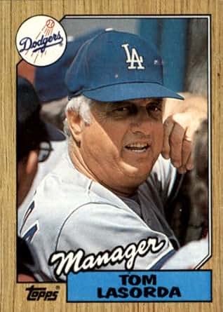 Amazon.com: 1987 Topps Baseball Card #493 Tom Lasorda Mint ...