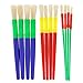U.S. Art Supply 12-Piece Round Children's Tempera Paint Brush Set in 3 Sizes, 4 Small, 4 Medium, 4 Large - Fun Kid's Party, School, Student, Class Craft Painting - Beginners Starter Painting Brush Kit