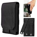 xhorizon ZA5 L Size 1000D Nylon Tactical Molle Universal Climbing Hiking Outdoor Holster Case Carrying Pouch with Belt Loop Waist Bag/Pocket for iPhone 6 (4.7'')/6 Plus (5.5'') Samsung LG Sony HTC