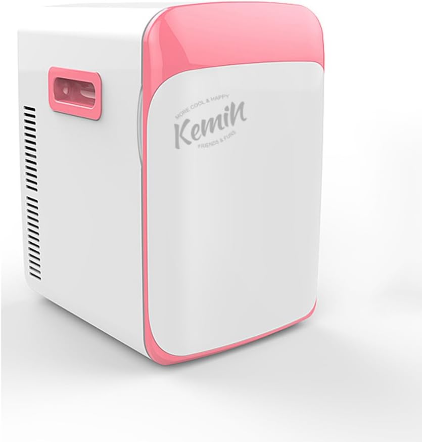 Tx- Mini Fridge 10L Mononuclear Mute Reefer Cooler Box (Home Office and Car Use) (Color : Pink)
