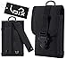 Urvoix Tactical Military MOLLE Bag with Buckle Army Waist Belt Clip Phone Pouch - EDC Utility Outdoor Gear Holster Black