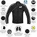 HWK Spyder Motorcycle Jacket for Men with Weather Resistant Cordura Textile Fabric for Enduro Motocross Jacket 4X-LARGE/BLACK