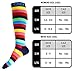 Compression Socks (1 pair) for Men & Women - BEST for Running, Nurses, Shin Splints, Flight Travel, & Maternity Pregnancy - Boost Athletic Stamina, Circulation & Recovery (i-Stripes, Large/X-Large)