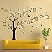Wall Sticker - Art Stickers Waterproof Wall Decals, 6'(h) X 9'(w) Huge Size Family Photo Frame, Tree and Birds Pattern, for Home Kitchen Bedroom Living Room Decor