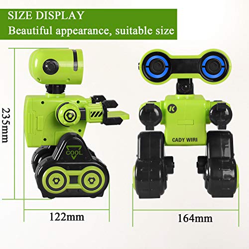 Robot Toy, Remote Control Toy Robot, Programmable, Touch Sensing STEM Educational Robot Toy with Interactive Feature to Walk, Dance, Sing,Explore, Provide Science Lectures RC Robot for Kids ... (Green) - Thumbnail 6