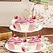 48pcs Floral Rose Gold Cupcake Wrappers, Baby Shower Decorations for Girl, Pink and Gold Party Supplies for Wedding Party Birthday Decorations