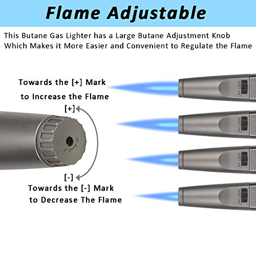 TOPKAY Torch Lighter, Candle Lighter, Multipurpose Windproof Jet Flame