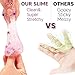 Lilizhou Clear Crystal Mud Toy Putty Making Kit for Kids and Adults, Stretchy Slime Stress Relief for girls, Super Soft and Non-Sticky, 2 Pack