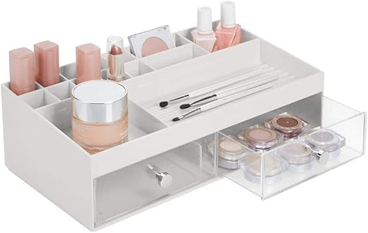 Amazon Com Mdesign Wide Plastic Makeup Storage Caddy Organizer