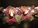 Thai Decorated Thai Vintage Handmade 20 White Pink Purple Orchid Flower Fairy String Lights Wedding Party Decor 5m/ 1 Set
