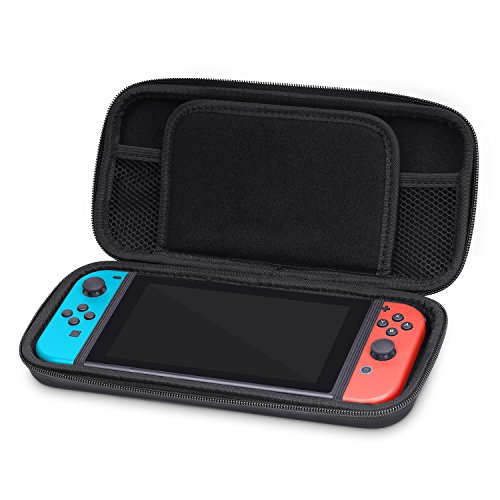 MoKo-Water-Resistant-Nintendo-Switch-Case-Travel-Carrying-Pouch-Holder-Protective-Storage-Bag-for-Gaming-Nintendo-Switch-2017-Black