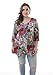 ZERDOCEAN Women's Plus Size Printed 3/4 Sleeve Tunic Top Loose Shirt Style-103 3X
