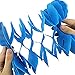RUBFAC 6pcs Four-Leaf Clover Garland Party Blue and White Streamers Tissue Paper Hanging Flower Garland for Frozen Party Baby Shower Decoration