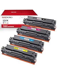 Shidono - Cartucho de tóner para impresora HP 131X 131A compatible con Laserjet Pro 200 Color MFP M276nw MFP M276n MFP M251nw MFP M251n, [4 unidades], color negro, cian, amarillo y magenta
