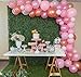 Funwoo Balloon Garland Kit | Pink Balloon Arch Kit | Pack of 100 Rose Gold White Blush Pink Balloons for Baby Shower Bridal Girls Birthday Party Decorations | Glue Dots and Decorating Strip Included