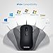 VicTsing USB Wired Mouse [3200 DPI] with 4 Adjustable DPI (3200/2400/1200/800), Computer Mouse Optical Mouse for PC, Laptop, Mac, Desktop (5ft Cord)