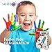 SadoCrafts Paint Your Own Rocket - Fun and Interactive DIY Educational Wood Craft Kit for Kids