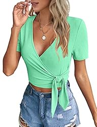 Women's Crop Top Going Out Short Sleeve Tops and