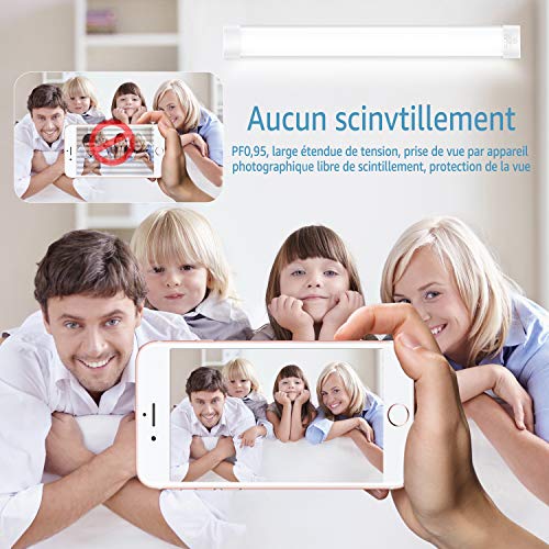 L'Home LED Feuchtraumleuchte 120CM 36W Ultraslim led Röhre Leuchtstofflamp mit 3600LM, 6500K, Wandleuchte, Garagenlampen… – Bild 3