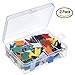 Outus 200 Pieces Map Flag Push Pins Tacks in 2 Box, Assorted 7 Colors